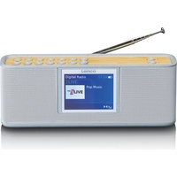 Lenco PDR-046GY DAB+ Radio Weiss, Braun