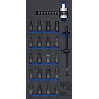 BGS Werkstattwageneinlage 1/3: Ölwannen-Einsätze / Ölfilterkettenschlüssel 22 teilig