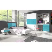 JV moebel Bett + Nachttisch - Schlafzimmer Möbel Kinderzimmer