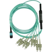 BlueOptics LWL MPO/4xSC Breakout Kabel OM3 7.5 Meter Glasfaserkabel