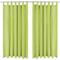 VidaXL Vorhänge Mikro-Satin 2 Stk. mit Schlaufen 140×245 cm