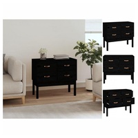 VidaXL Konsolenschrank Schwarz 90x40x78 cm Massivholz Kiefer