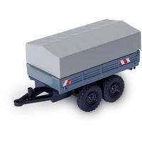 CARSON Modellsport 504156 1:87 Planenanhänger für Unimog 1:87 Modellauto-Anhänger