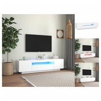 VidaXL TV-Schrank mit LED-Leuchten Weiß 160x35x40 cm
