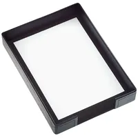 Läufer 35046 Scala Briefkorb, naturgenarbtes Rindsleder, schwarz, Handgefertigt aus