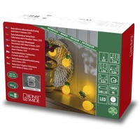 Konstsmide 3126-383 Motiv-Lichterkette Ananas batteriebetrieben Anzahl Leuchtmittel 10 LED