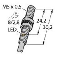 Turck Induktiver Sensor bündig PNP, Schließer BI1-EG05-AP6X