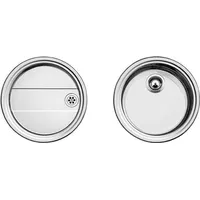 Blanco Rondo Set Edelstahl Bürstfinish + Handbetätigung