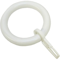 GARDINIA Gardinenringe für Gardinenstangen Ø 28 mm, mit Gardinenhaken,