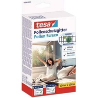 Tesa Fliegengitter, 2x Pollenschutzgitter für Allergiker, zuschneibar inkl. selbstklebendem