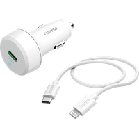 Hama Auto-Schnellladegerät mit Ladekabel Lightning, PD, 20 W, 1