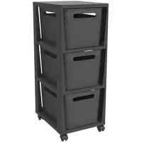 Rotho Tower mit Rollen Brisen 3 x 16 L