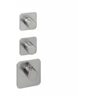 Herzbach Logic XL 2 Fertigmontageset 36.522015.1.14 für Universal-Thermostat-Modul, Edelstahlfinish