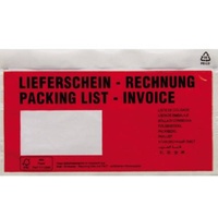 SOENNECKEN Dokumententasche Lieferschein- Rechnung DL mF sk rt 250