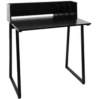 Mendler Schreibtisch HWC-K69 schwarz