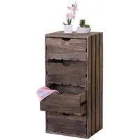 Mendler Kommode HWC-C62, Schubladenkommode Holzkiste, Shabby-Look Vintage, 4 Schubladen