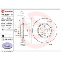 Brembo Bremsscheibe 09.B356.31
