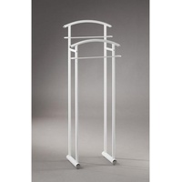 Cantus Carryhome Herrendiener, Weiß, Metall, 43x114x30 cm, Hosenhalter, Schlafzimmer,
