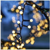 MARELIDA LED Lichterkette Berry Mini - 700 warmweiße opale