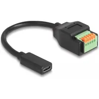 DeLock USB-C® Kabel USB 2.0 USB-C® Stecker, 5 Pin