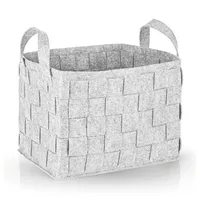 N8WERK Filz-Aufbewahrungskorb mit Griff 40x30x30cm | Ideal zur Aufbewahrung