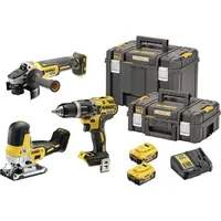 DeWalt DCK329P2T-QW 2-Gang-Akku-Schlagbohrschrauber, Akku-Winkelschleifer inkl. Akku, inkl. 2. Akku,