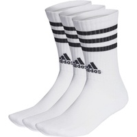 Adidas 3-Streifen Cushioned Crew Socken 3 Paar White /
