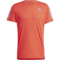 Adidas Herren Own the Run Tee, Bright Red/Reflective Silver,