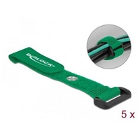 DeLock Klettkabelbinder L x B) 20 mm grün 5