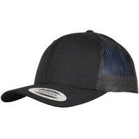 Flexfit Trucker Recycled Polyester Fabric Cap - Schwarz,