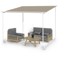 Blumfeldt Nantes Pavillon Gazebo Sonnendach 3x3m Polyester Stahlrahmen UV50+