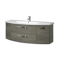 Sconto Waschtischkombination ¦ grau ¦ Maße (cm): B: 144