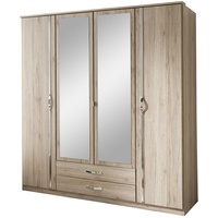Sconto Kleiderschrank Duo ¦ holzfarben ¦ Maße cm B: