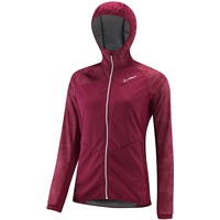 Löffler W Hooded Jacket Arctic Light Damen Langlaufjacke rot-