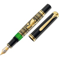 Pelikan Toledo M900 Kolbenfüller schwarz-gold B (breit)