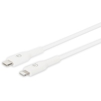 Manhattan USB-C auf Lightning Sync-/Ladekabel 1.0m weiß (394512)