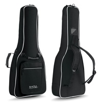 Rocktile Klassik-Gitarrentasche 1/2 - gepolstert mit Rucksackgarnitur, schwarz