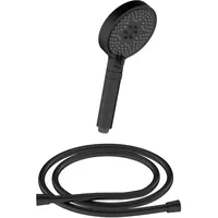 CHRIS BERGEN Chris Bergen, Handbrause mit Brauseschlauch schwarz matt