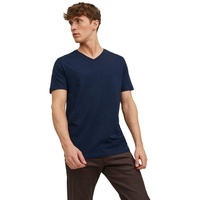 JACK & JONES Herren V-Neck T-Shirt JJEORGANIC Basic Regular