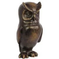Casa Padrino Luxus Bronzefigur Eule Bronze 7,9 x 7,8
