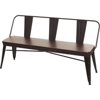 MCW Sitzbank MCW-H10, Garderobenbank Esszimmerbank, Kunstleder Chesterfield Industrial Gastronomie