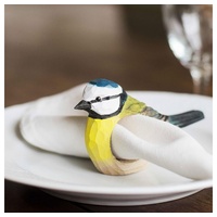 WILDLIFEGARDEN Wildlife Garden WG577 Serviettenring Blaumeise - Handgeschnitzter Serviettenring