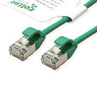 ROLINE GREEN U/FTP Patchkabel Kat.6A (Class EA), LSOH, slim,