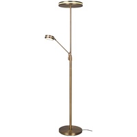 Trio LED-Stehlampe Franklin Alu, Eisen, Stahl & Metall Gold