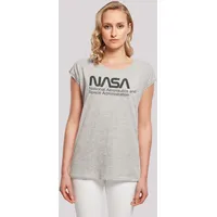 F4NT4STIC T-Shirt NASA Logo One Tone in grau meliert