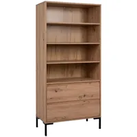 Finori Regal Eiche Artisan 3 Fächer 2 Schubladen 77.5x165x40