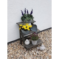 Promadino Blumentreppe klein, grau« BxTxH: 50x60x56 cm, grau