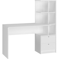 Vicco Schreibtisch Denton, Weiß 136 x 55 cm