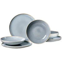 Ritzenhoff & Breker Tafelservice Skagen Stone, 8-teilig, Graublau
