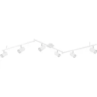 GLOBO Robby 6 GU10 verstellbar Aluminium weiß